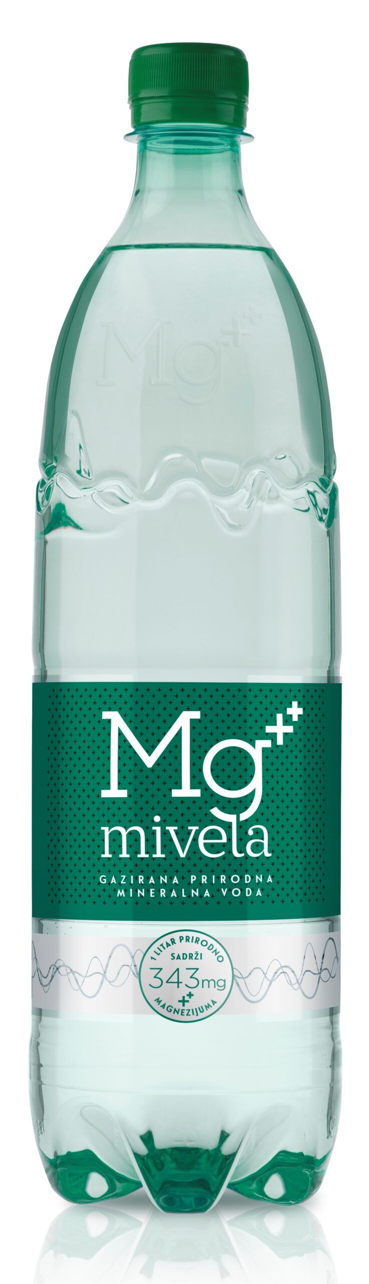 Вода минеральная Мивела Mg питьевая, газированная, в пластиковой бутылке, 1 л, 1 шт.