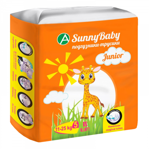 фото упаковки Sunnybaby Подгузники-трусики детские Junior