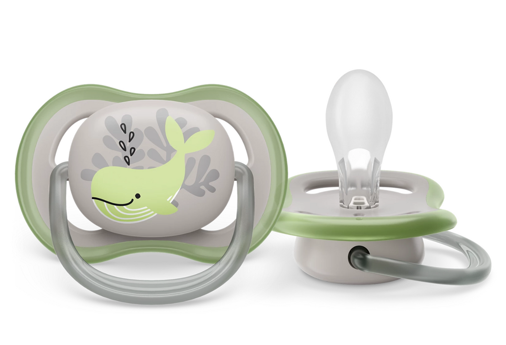 Philips Avent Ultra Air Соска-пустышка, SCF086/05, 6-18 мес, силиконовая ортодонтическая с футляром, 1 шт.