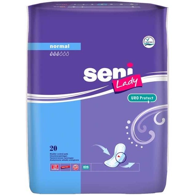 Seni Lady Normal прокладки урологические, 9 х 28 см, 3 капли, 20 шт.