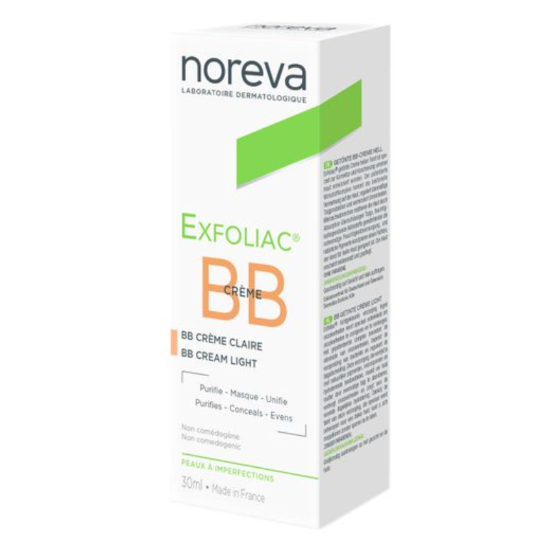 Noreva Exfoliac ВВ-Крем для лица светлый тон, крем для лица, 30 мл, 1 шт.