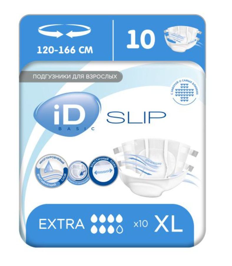 фото упаковки Подгузники для взрослых iD Slip Basic Extra