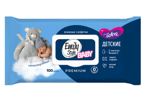 Fresh idea Premium Салфетки влажные детские, 100 шт.