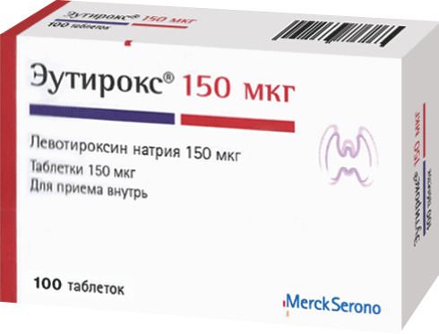 Эутирокс, 150 мкг, таблетки, 100 шт. цена