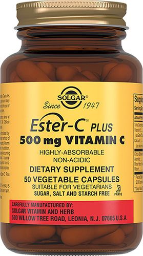 Solgar Эстер-С плюс Витамин C 500 мг, капсулы, 50 шт. цена