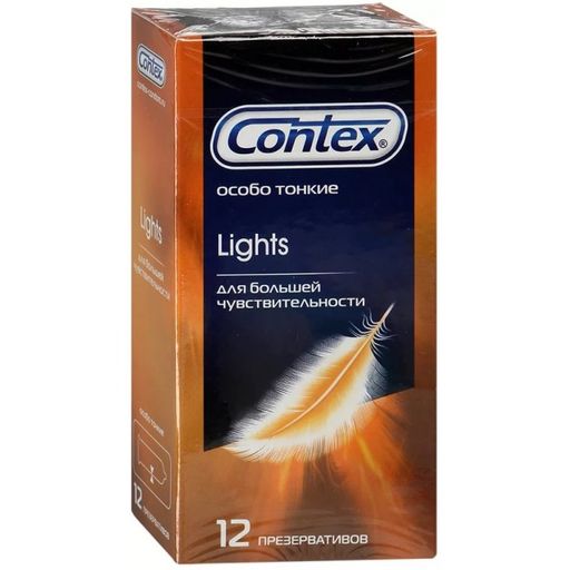 Презервативы Contex Lights, презерватив, особо тонкие, 12 шт. цена