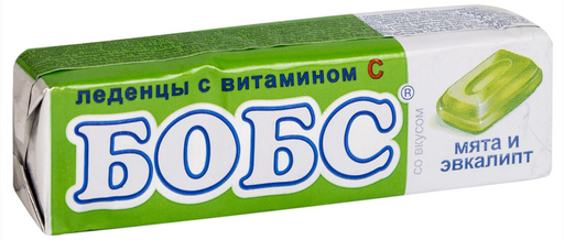 Бобс Карамель леденцовая, леденцы, со вкусом мяты и эвкалипта, 10 шт. цена