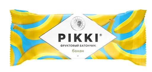 Pikki Батончик орехово-фруктовый Банан-Яблоко, батончик, 25 г, 1 шт.