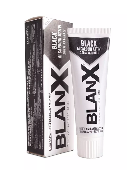 Blanx Black Паста зубная отбеливающая, паста, древесный уголь, 75 мл, 1 шт.