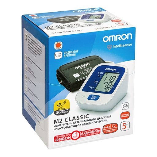 Тонометр автоматический OMRON М2 Classic, универсальная манжета, 1 шт. цена