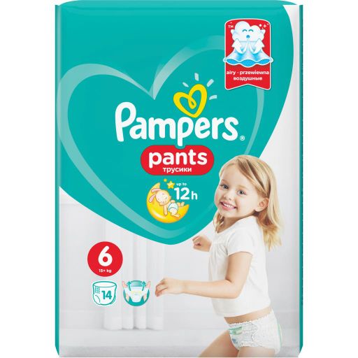 Pampers Pants Подгузники-трусики детские, р. 6, 15+ кг, 14 шт. цена