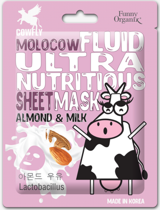 Funny Organix Almond Milk Ультрапитательная тканевая маска-флюид, 20 г, 1 шт.