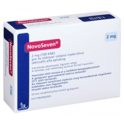 НовоСэвен, 2 мг (100 КЕД), лиофилизат для приготовления раствора для внутривенного введения, 1 шт.