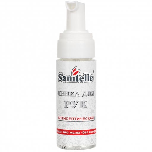 Sanitelle пенка для рук антисептическая с витамином Е, пена, 42 мл, 1 шт. цена
